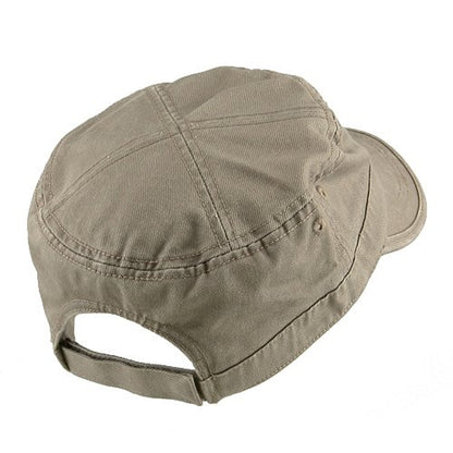 e4Hats.com Enzyme Regular Solid Army Caps - color: Beige