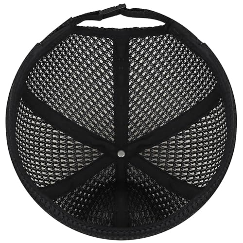 Mens Mesh Brimless Cap with No Brim, Summer Docker Cap Beanie Hat Flip Sailor Skullcap Breathable - color: Black
