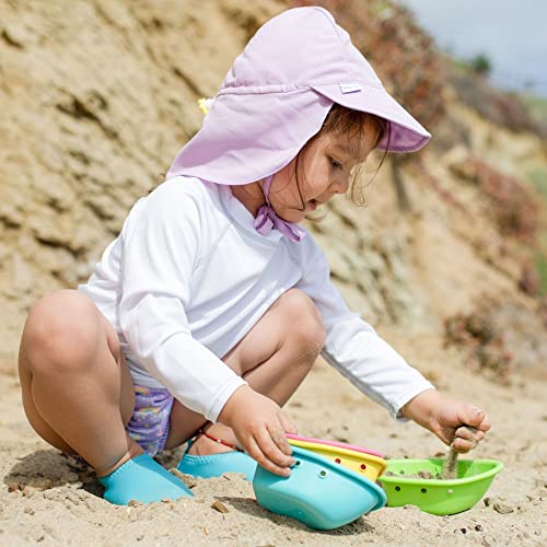 Green Sprouts Unisex-Baby Flap Sun Protection Swim HatHat - color: Light Pink, size: 2-4T