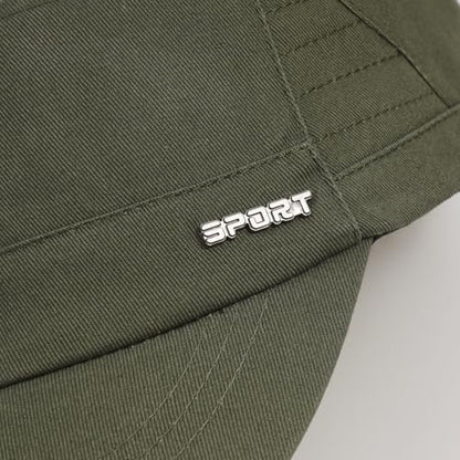 Unisex Cadet Army Cap Military Flat Top Hat for Men Women
