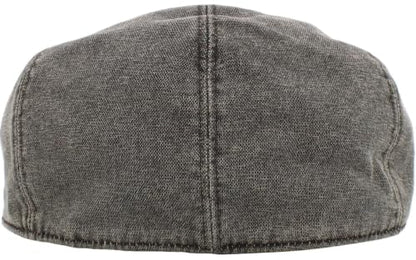 KBETHOS Leather Ascot Made in USA Ivy Collection Classic Newsboy Caps - color: Faux Leather - Charcoal, size: Large-X-Large