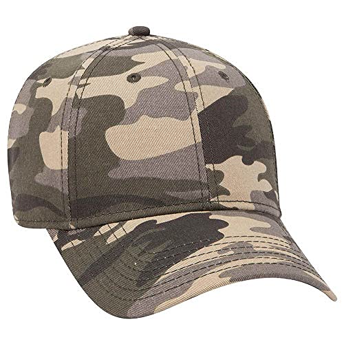 Ashen Fane 6 Panel Structured Low Profile Superior Cotton Twill Basic Baseball Hat - color: Camo-10