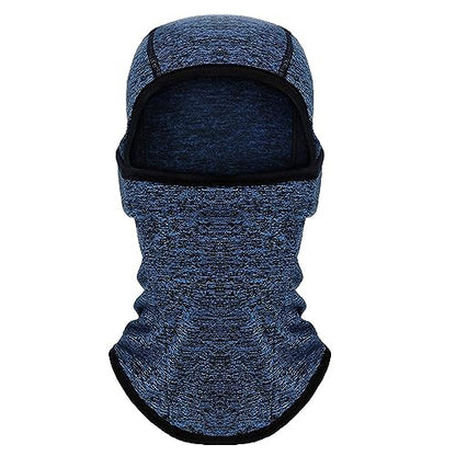 Azarxis Kids Children's Balaclava Hat Fleece Ski Face Mask Winter Cap Adjustable Double Neck Warmer - color: #04 Navy Blue