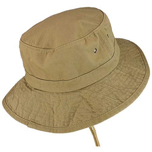 Trendy Apparel Shop XXL Oversize Large Brim 100% Cotton Outdoor Boonie Hat - color: Khaki, size: XX-Large
