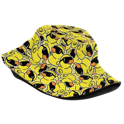 Funny Pattern Bucket Hat, Unisex Summer Sun Hat Packable Beach Travel Fisherman Cap for Women Men - color: Cute Duck