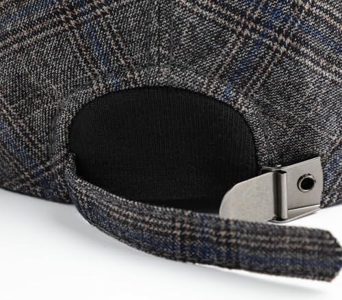 Sumolux Mens Newsboy Hat Flat Cap Gatsby Lvy Irish Hats Driving Cabbie - color: B Grey Plaid