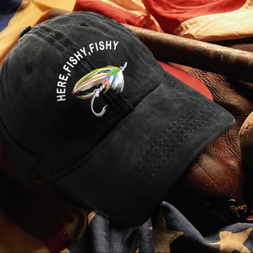 Fishing Adjustable Cotton Baseball Cap, Funny Trucker Hat Gift for Men Women Grandpa Dad Fishing Lover Fisherman - color: G