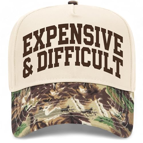 Expensive & Difficult Collegiate Hat - color: Woodland Camo/Natural