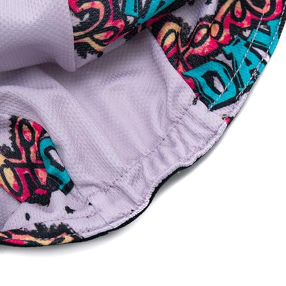 Cycling Cap for Man and Woman Cycling Hat Under Helmet-Polyester Breathable Sweat Absorbent - color: Flo-19