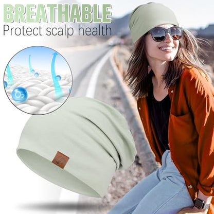 GXCROR Beanie Hats for Men,Beanie for Men Women,Slouchy Beanies - color: Light Green
