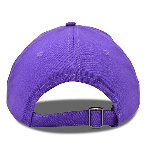 DALIX Baseball Cap Dad Hat Plain Men Women Cotton Adjustable Blank Unstructured Soft - color: Purple