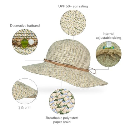 Sunday Afternoons Sol Seeker Hat UPF 50+ Wide Brim Hat for Women - color: Red Sand, size: Medium
