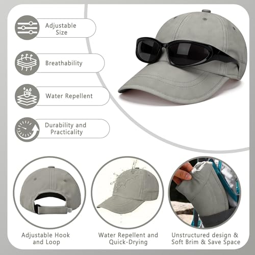 ZOORON Soft Brim Baseball Cap Low Profile Unstructured Dad Hat, Adjustable Washer Friendly Sport Hats for Golf Running - color: 1pack-dark Green