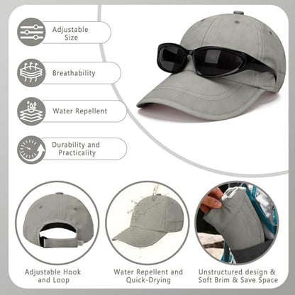 ZOORON Soft Brim Baseball Cap Low Profile Unstructured Dad Hat, Adjustable Washer Friendly Sport Hats for Golf Running - color: 1pack-dark Green