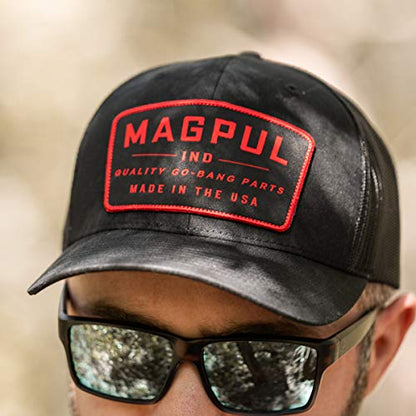 Magpul Trucker Hat Snap Back Baseball Cap, One Size Fits Most - color: Go Bang Black
