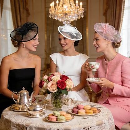 Fascinators Headband Derby Hat for Women Tea Party Hat Classic Hair Accessories for Women