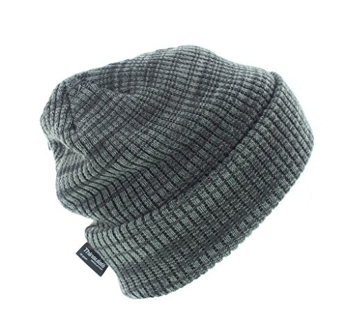 Milani Thinsulate 40 Gram Windchill Insulated Winter Cold Weather Beanie Skull Cap - color: Gray/Light Gray