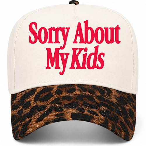 BROTHER TRUCKERS Sorry About My Kids Hat - color: Leopard/Natural
