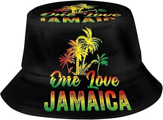 Jamaican Flag Bucket Hat Unisex Fashion Summer Sun Hat Jamaica Fisherman Hat Outdoor Travel Beach Hat - color: Color-2