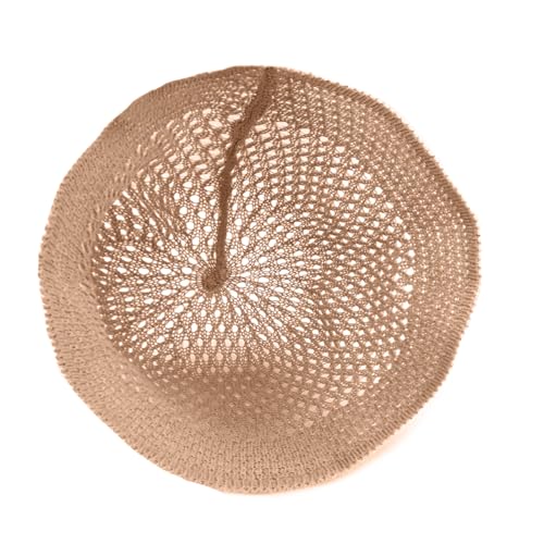 Women's Beach Bucket Hat Fisherman Cap Hollow Mesh Lightweight Breathable Sun Hat for Summer - color: Hollow Khaki