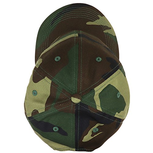 Falari Classic Baseball Cap Dad Hat 100% Cotton Soft Adjustable Size - color: Camouflage - Woodland