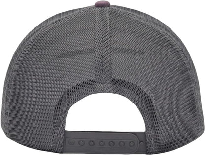 Mens Mesh Snapback Trucker Hat Baseball Cap, Fits OSFM&XXL Head - color: Dark Grey, size: Medium-Large