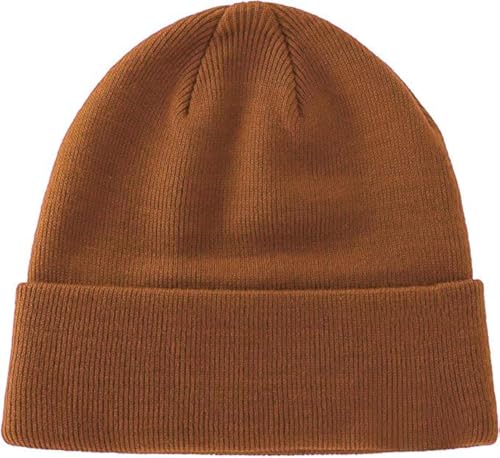 100% Cotton Beanie Hat Winter Hats Women Men Warm Knit Beanies - color: 1pcs Coffee