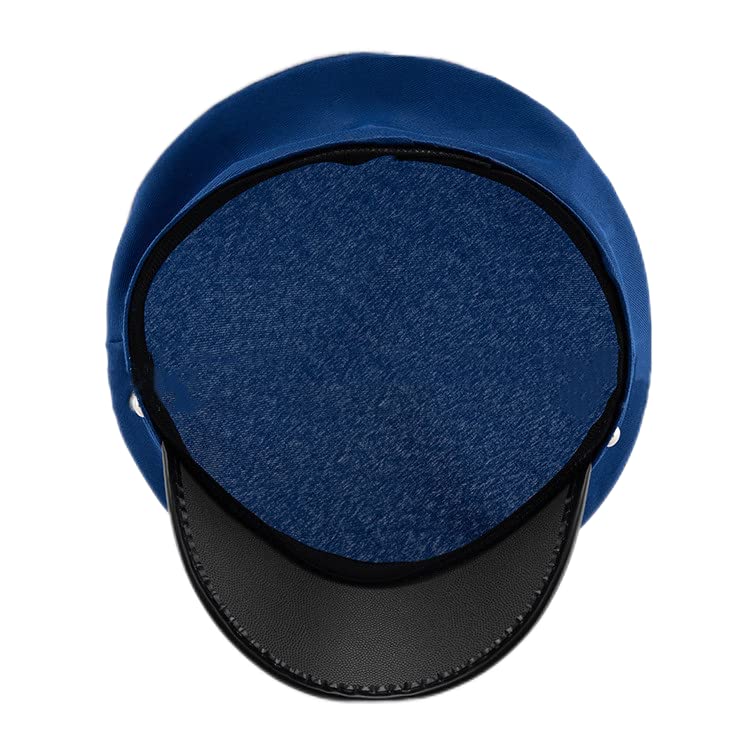 Adult Navy Pilot Airline Captain Hat Airplane Aviator Costume Cap For Captain Halloween Party Cosplay Supplies - color: Blue