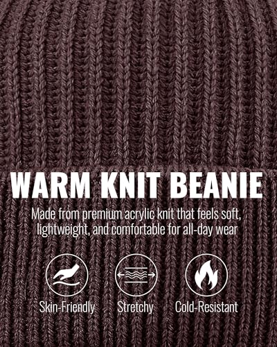 Clakllie Trawler Beanie Watch Hat Knit Cuffed Skullcap Roll-up Edge Stocking Hats Rolled Cuff Knitted Hat Ski Cap - color: Cdus-hkn01-navy Blue
