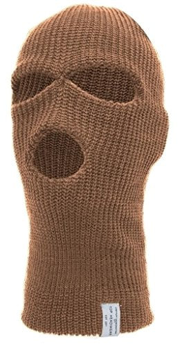 TOP HEADWEAR 3-Hole Winter Ski Mask - color: Khaki
