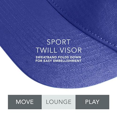 Augusta Sportswear Sport Twill Visor - color: Purple