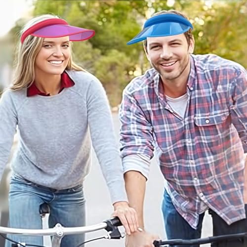 12 Pack Sun Visor Hats for Women, 12 Color