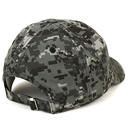 Trendy Apparel Shop Cherry Patch Brushed Cotton Unstructured Dad Hat - color: Digital Night Camo