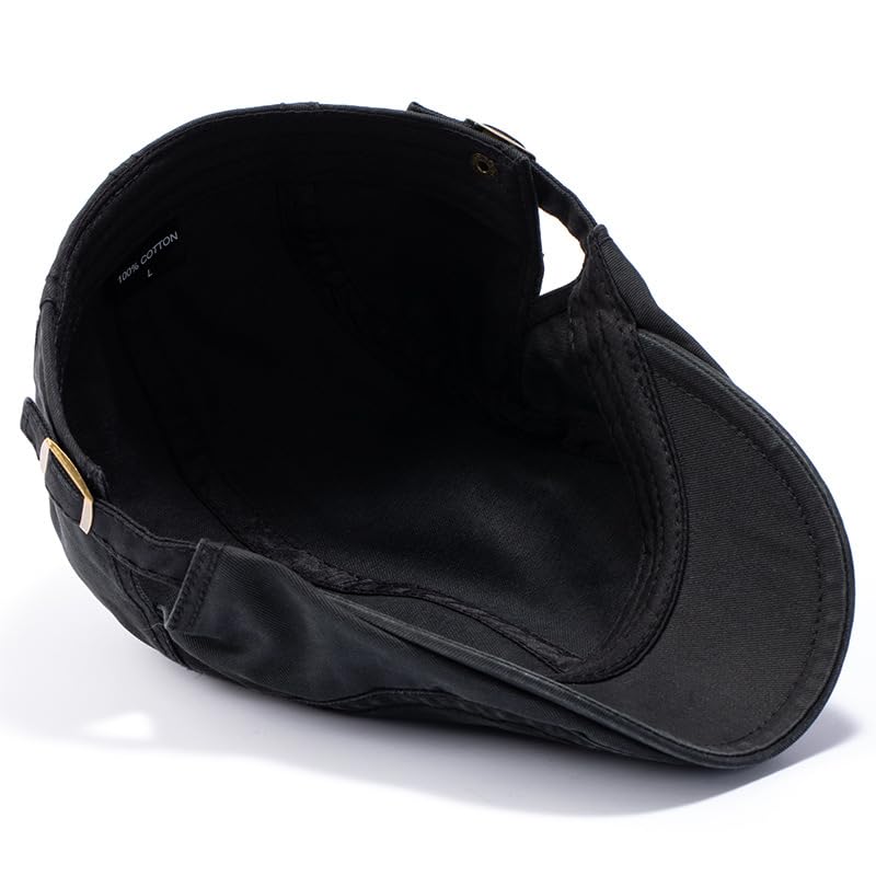 Oversize Ivy Cap for Big Bone Men Women 100% Cotton Beret Dad Large Flat Gatsby Hat Plain Newsboy Hats M L XL - color: Khaki