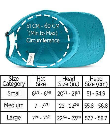 DALIX Baseball Cap Dad Hat Plain Men Women Cotton Adjustable Blank Unstructured Soft - color: Teal