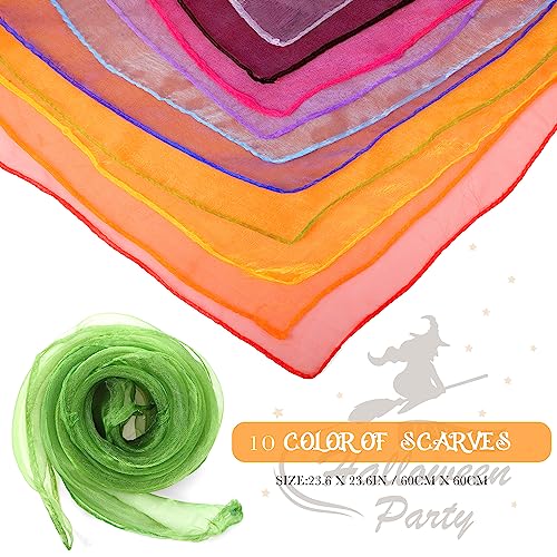 Xaatren 40 Pcs French Berets Scarves Bulk Halloween Costume - color: Neon Colors