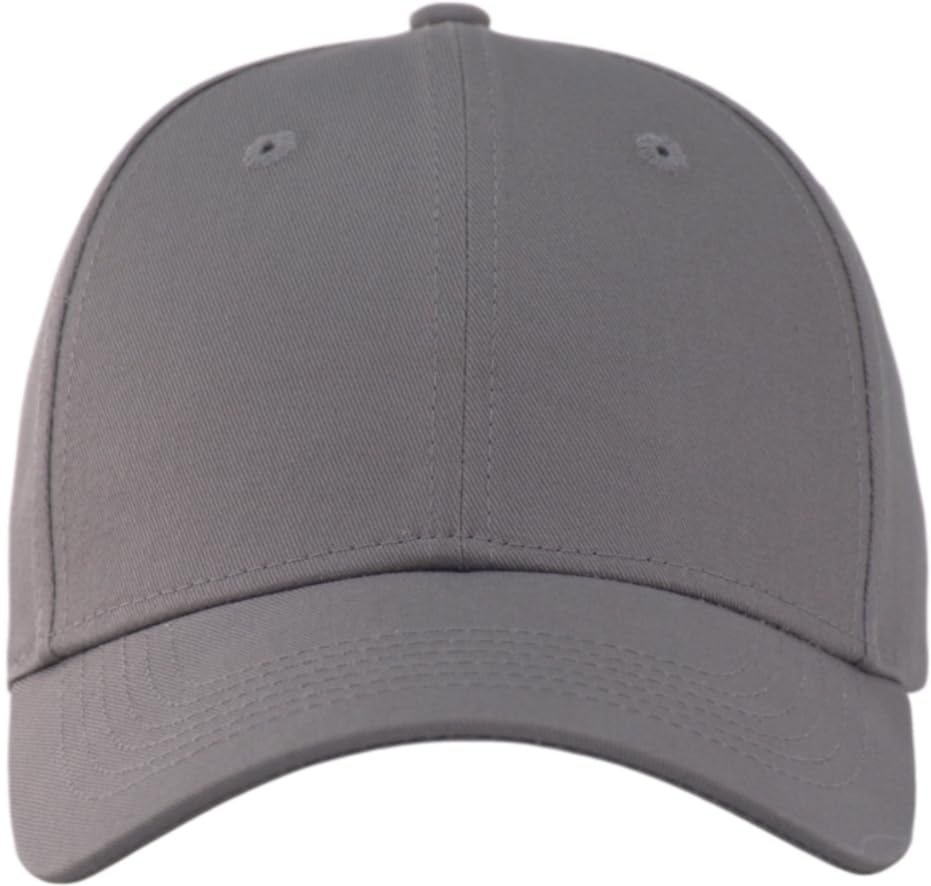 TSSGBL Classic Plain Baseball Cap, Small/M-L/XL-3XL Big Head Fit, Unisex Adjustable Cotton Structured Golf Dad Hat - color: C-grey, size: XX-Large-3X-Large