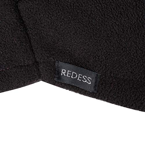 REDESS Winter Windproof Hat, Unisex Children Heavyweight Balaclava, Ski Mask with Thick Warm Fleece Face Cover - color: Black