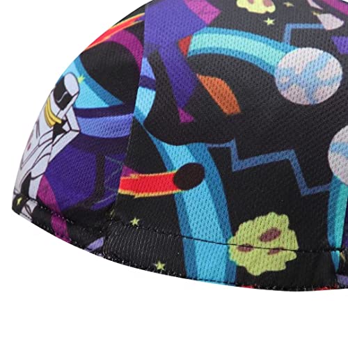 Funny Cycling Cap - Polyester Cartoon Cycling Hat-Under Helmet - Cycling Helmet Liner Breathable&Sweat Uptake - color: Ddd