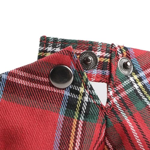 Men's Plaid Striped Newsboy Ivy Flat Driving Golf Cap - color: Red Striped