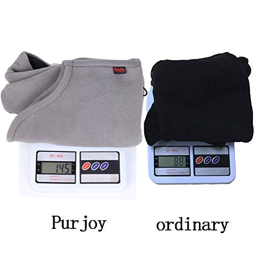Warm Fleece Balaclava Ski Bike Full Face Mask Neck Warmer Winter Sports Cap - color: Grey Rose