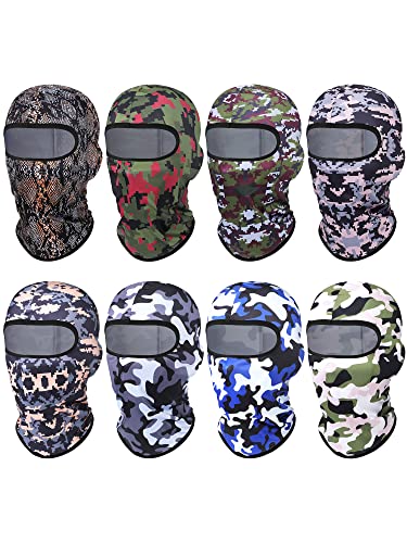 Geyoga 8 Pcs Balaclava Ski Mask Sun Protection