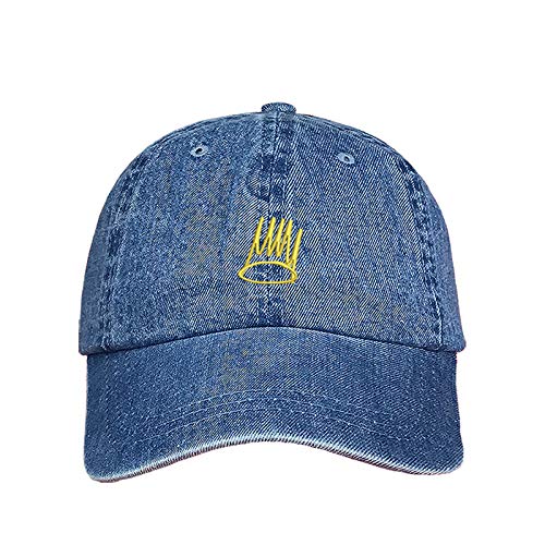 Born a Sinner Baseball Cap - Dad Hat - Sinner Crown Hats - color: Light Denim