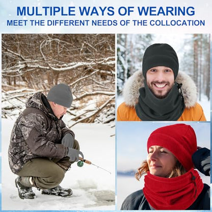 Liitrsh 148 Pcs Bulk Hats Gloves Scarf Sock Set for Homeless - color: Trendy Colors