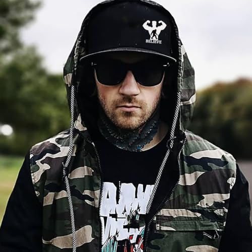 Snapback Hats for Men Flat Bill Brim Hats for Men Skeleton Skull Fitted Hat for Mens Black Baseball Hat Hip Hop ﻿ - color: Hercules