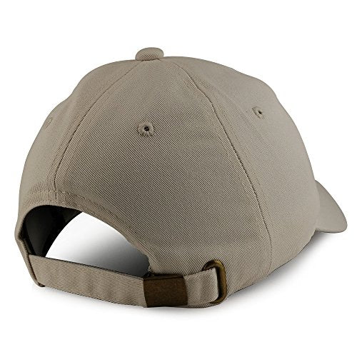 Trendy Apparel Shop World's Best Dad Embroidered Low Profile Soft Cotton Dad Hat Cap - color: Beige