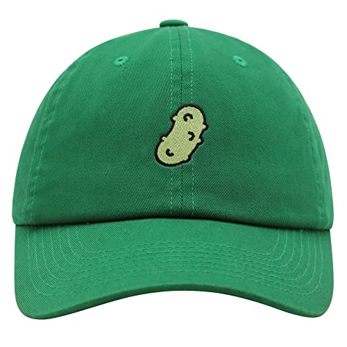 JPAK Pickle Premium Dad Hat Embroidered Cotton Baseball Cap Dill Juice - color: Kelly Green