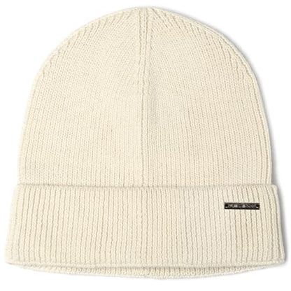 Revony 100% Cotton Men’s Skull Beanie – Soft, Structured, Everyday Comfort - color: Ivory