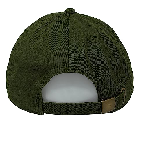 Glory Max 100% Cotton Baseball Cap Classic Plain Low Profile Golf Dad Hat Buckle Adjustable - color: Olive