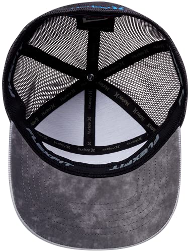 Hurley Men's Baseball Cap - Mission Curved Brim Fitted Trucker Hat - color: Dark Grey, size: Medium